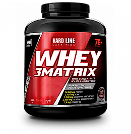 Hardline Whey 3 Matrix Çilek 2300 gram